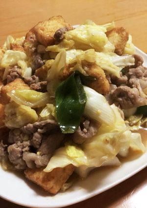 厚揚げと豚肉の味噌炒め-レシピのメイン写真