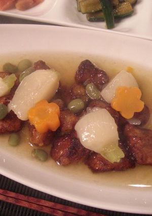 春のおかず♪　揚げ豚とかぶのとろ～り煮-レシピのメイン写真