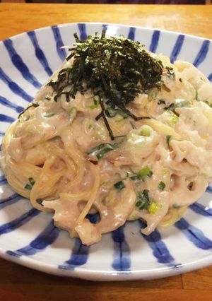 S&Bソースで簡単明太クリームパスタ-レシピのメイン写真