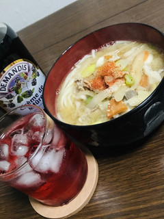 豚汁饂飩-レシピのメイン写真
