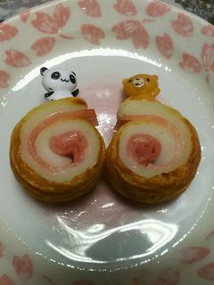 お弁当に!竹輪のクルクル巻ベーコンIN-レシピのメイン写真