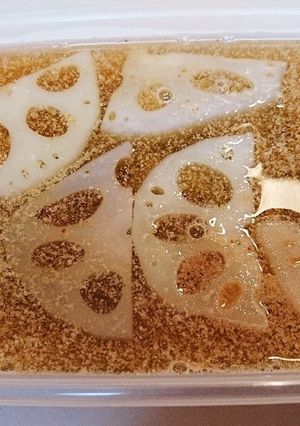 蓮根のごま酢漬け-レシピのメイン写真