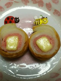 お弁当に!竹輪のクルクル巻ベーコンチーズ-レシピのメイン写真