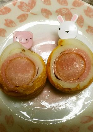 お弁当に!竹輪のクルクル巻べーコンウィン-レシピのメイン写真