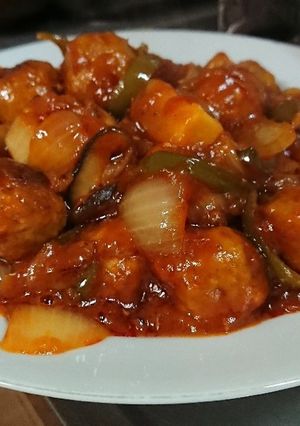 鶏団子の酢鶏風-レシピのメイン写真