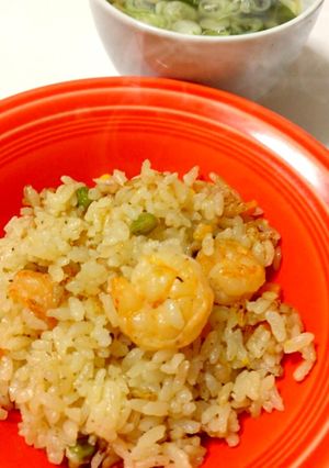 炊飯器で簡単！エビピラフ！-レシピのメイン写真