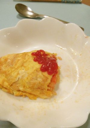 チキンライスはレンジで！　オムライス-レシピのメイン写真