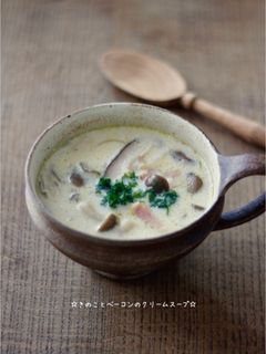 ☆きのことベーコンのクリームスープ☆-レシピのメイン写真
