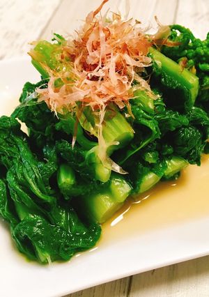だし不要!めんつゆで菜の花のおひたし-レシピのメイン写真