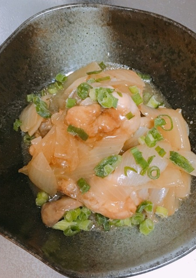 手羽元と玉ねぎの煮物-レシピのメイン写真