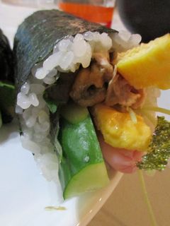 節分の巻きずし、食べやすいハーフサイズで-レシピのメイン写真
