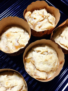 バナナと焼きリンゴの米粉マフィン-レシピのメイン写真