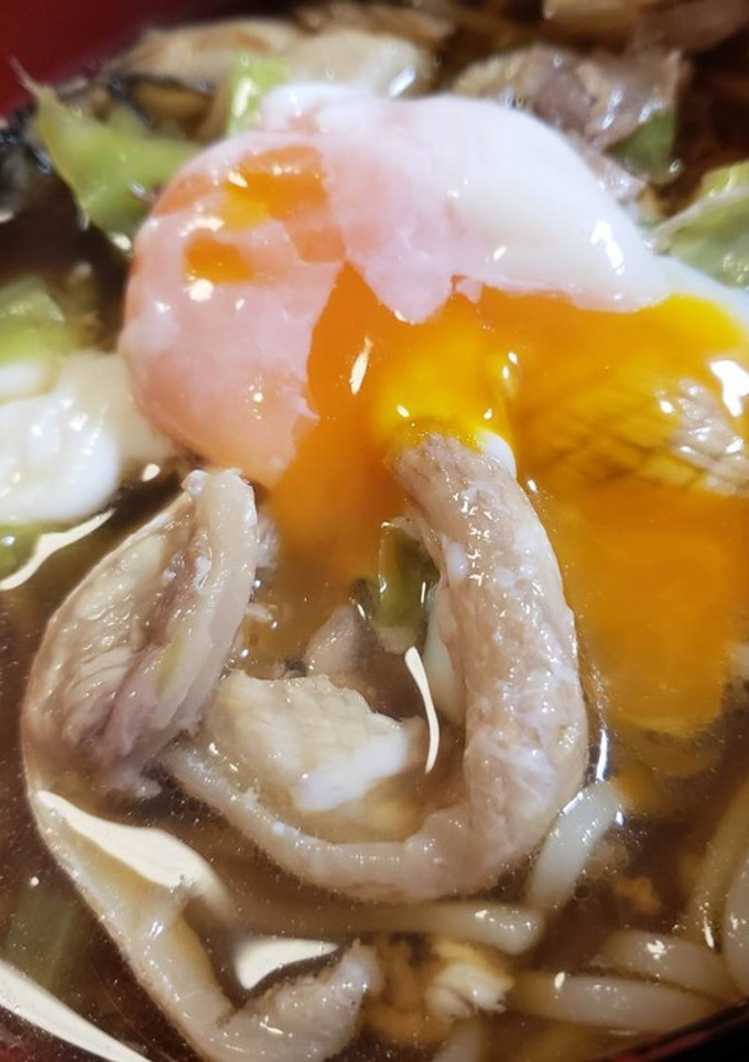 ぶりあらとかきのすき焼きうどん！-レシピのメイン写真
