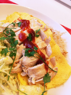 炊飯器でエスニックオムライス☆海南鶏飯風-レシピのメイン写真