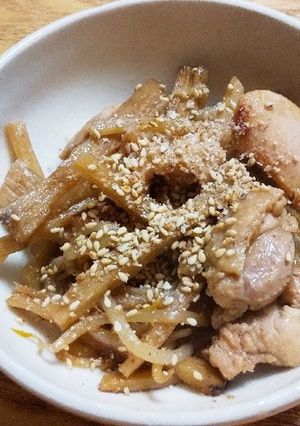 とりごぼう＋もやし-レシピのメイン写真