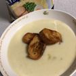 豚骨スープでポテトポタージュ