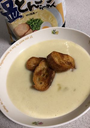 豚骨スープでポテトポタージュ-レシピのメイン写真