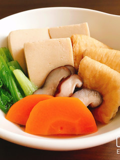 入れて煮るだけ!椎茸出汁の簡単減塩煮物-レシピのメイン写真
