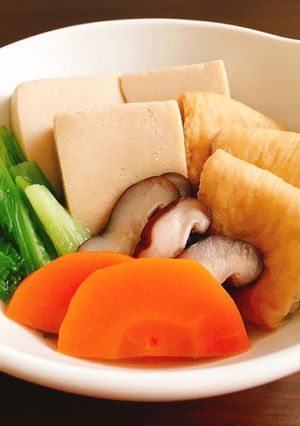 入れて煮るだけ！椎茸出汁の簡単減塩煮物-レシピのメイン写真