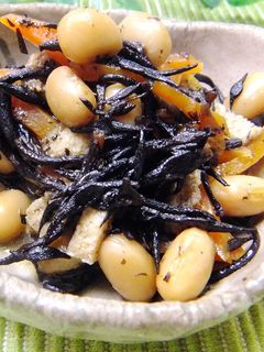 食物繊維たっぷり☆大豆とひじきの煮物-レシピのメイン写真