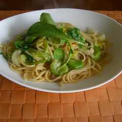 そら豆とキャベツのパスタ-レシピのメイン写真