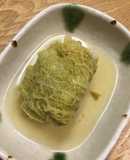 サボイキャベツでロールキャベツ