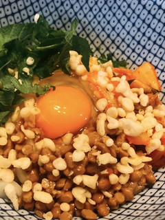 納豆とキムチの爆弾混ぜうどん!-レシピのメイン写真