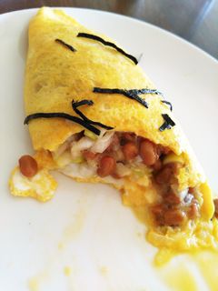 納豆オムレツ!-レシピのメイン写真
