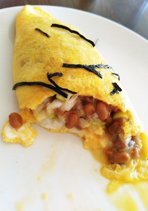 納豆オムレツ!-レシピのメイン写真