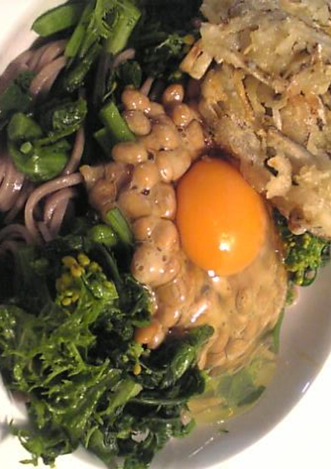 冷し納豆かき揚げそば-レシピのメイン写真