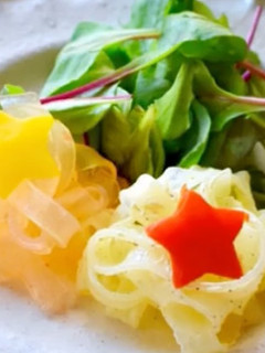 腎臓病食にも くずきりの七夕サラダ-レシピのメイン写真
