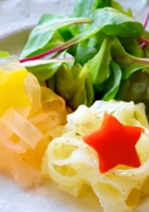腎臓病食にも くずきりの七夕サラダ-レシピのメイン写真