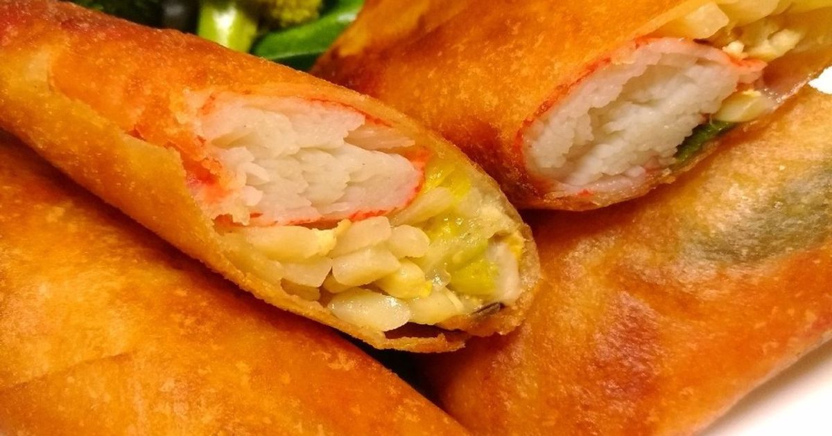 蟹カマと筍の春巻 by Cartizze 【クックパッド】 簡単おいしいみんなの