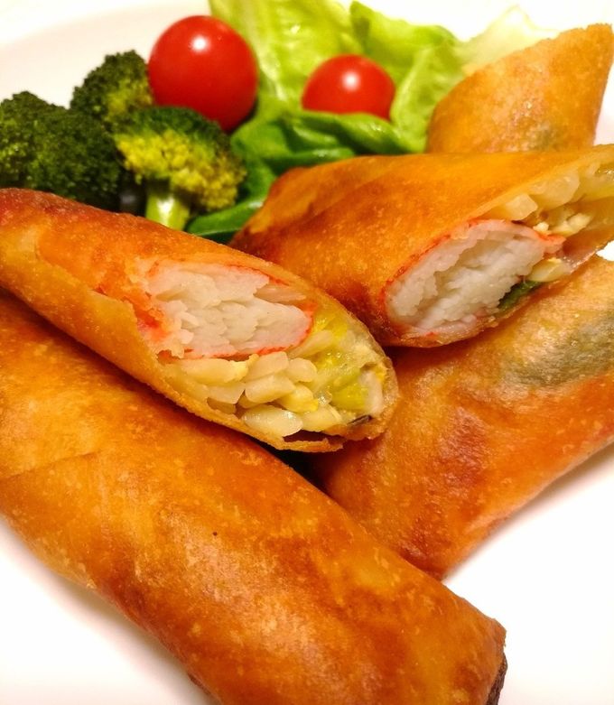 蟹カマと筍の春巻 by Cartizze 【クックパッド】 簡単おいしいみんなの