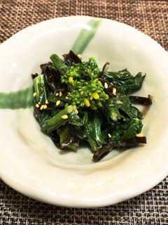 菜の花の塩昆布マヨ和え-レシピのメイン写真