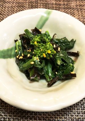 菜の花の塩昆布マヨ和え-レシピのメイン写真