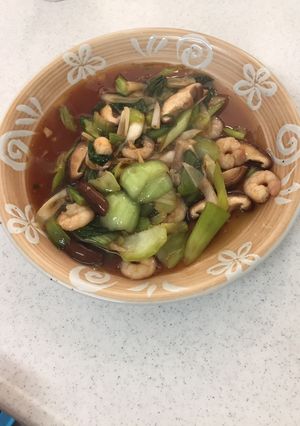 むきえびと青梗菜の生姜炒め-レシピのメイン写真