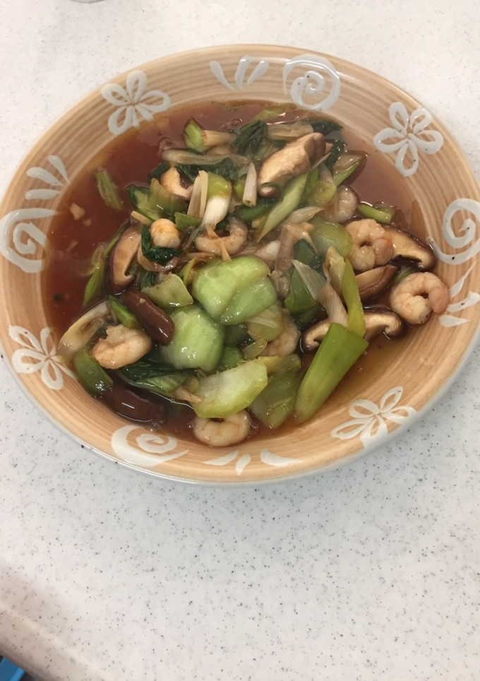 むきえびと青梗菜の生姜炒め-レシピのメイン写真