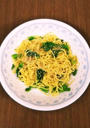 サッポロ一番塩ラーメンで塩焼きそば-レシピのメイン写真