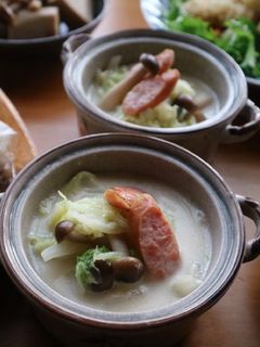 温か白菜の味噌ミルクスープ☆白菜消費に♪-レシピのメイン写真