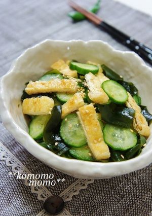 母の味 ＊油揚げときゅうりの酢の物＊-レシピのメイン写真