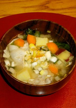 ラーメンの〆☆野菜たっぷり豚汁で栄養補給-レシピのメイン写真