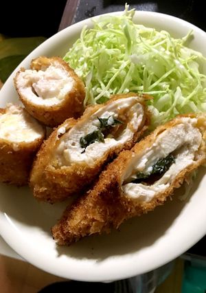 ササミの梅しそチーズフライ-レシピのメイン写真