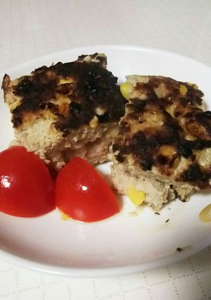 豚挽き肉と、とうもろこしのミックス焼き-レシピのメイン写真