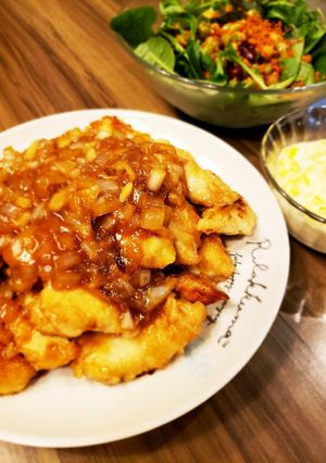 お手軽♪ヘルシーむね肉のチキン南蛮風-レシピのメイン写真