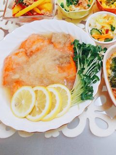 レモン香る☆鮭のみぞれ煮(おろし煮)-レシピのメイン写真