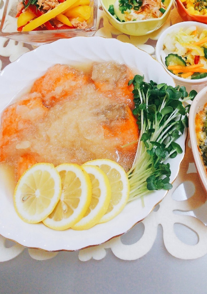 レモン香る☆鮭のみぞれ煮（おろし煮）-レシピのメイン写真