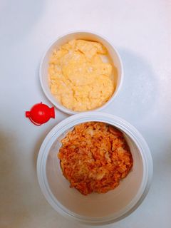 カフェ丼 オムライス弁当-レシピのメイン写真