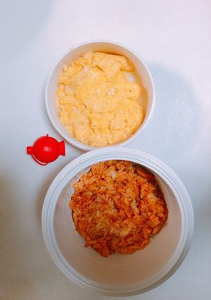 カフェ丼 オムライス弁当-レシピのメイン写真