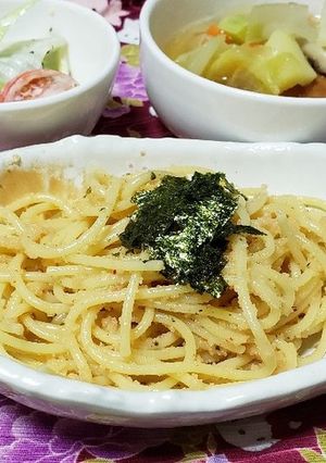 ぅんまい！明太子パスタ-レシピのメイン写真